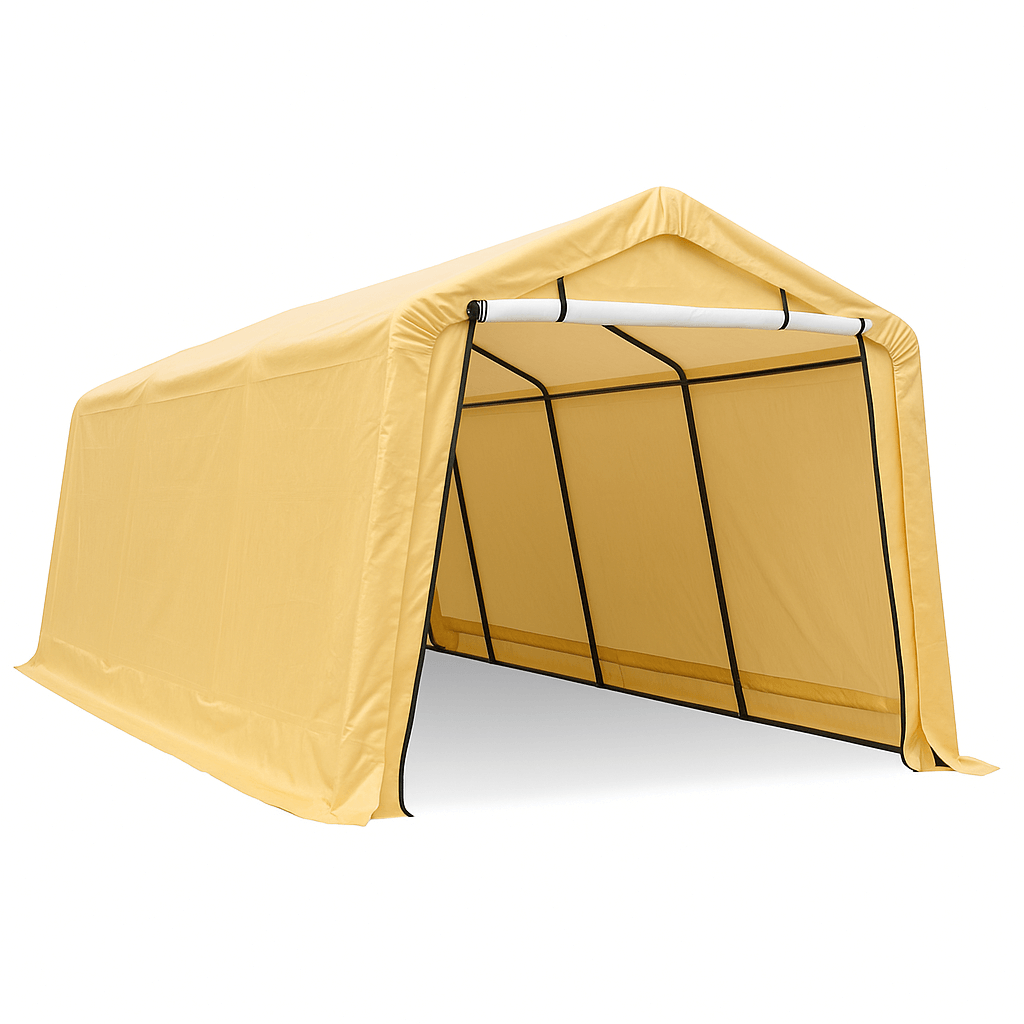10×20 ft Outdoor Storage Shelter with Roll-Up Door – Heavy-Duty Steel Frame | HomeDude