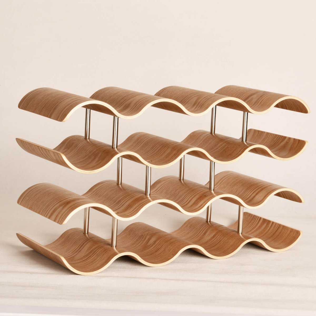 14 - Bottle Bamboo Wine Rack – 4 - Tier Stackable Freestanding Wine Storage | HomeDude - HomeDude14 - Bottle Bamboo Wine Rack – 4 - Tier Stackable Freestanding Wine Storage | HomeDudeWine Rack - 14 bottlesHomeDude