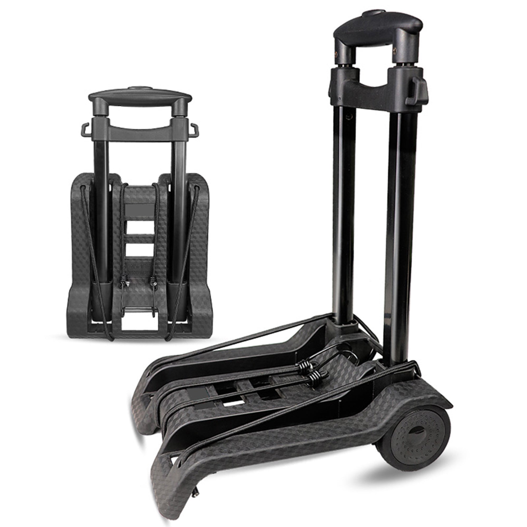Folding Luggage Cart with 2 Wheels - Lightweight & Portable