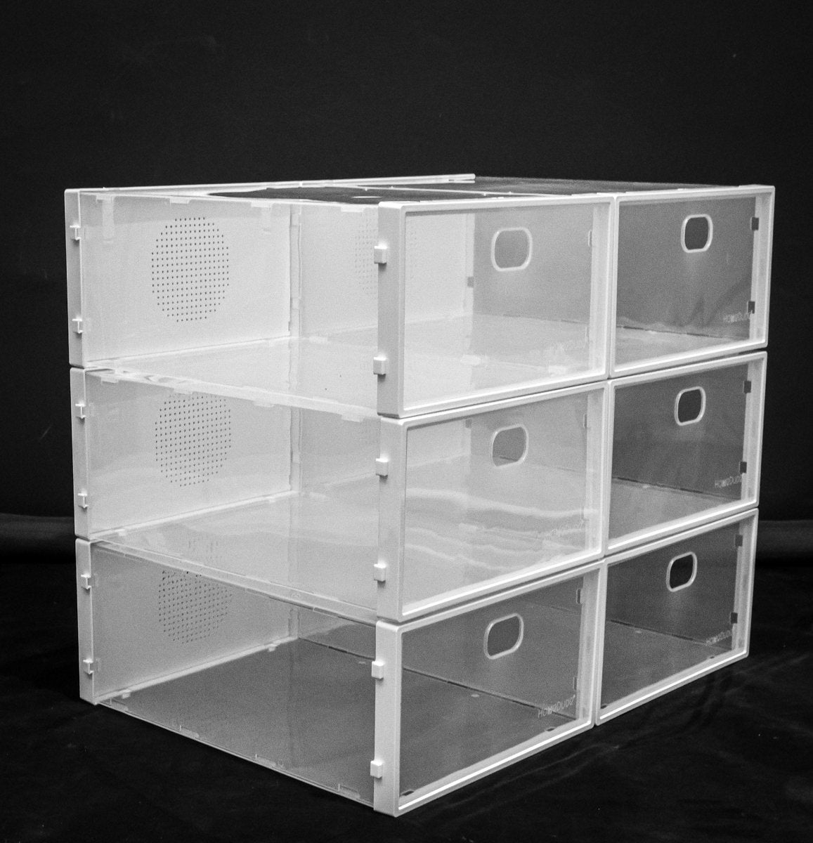Clear Shoe Storage Box Set – Stackable Drop - Front Design | For Women’s & Kids’ Shoes | Pack of 6 - HomeDudeClear Shoe Storage Box Set – Stackable Drop - Front Design | For Women’s & Kids’ Shoes | Pack of 6Shoe Box - PVCHomeDude
