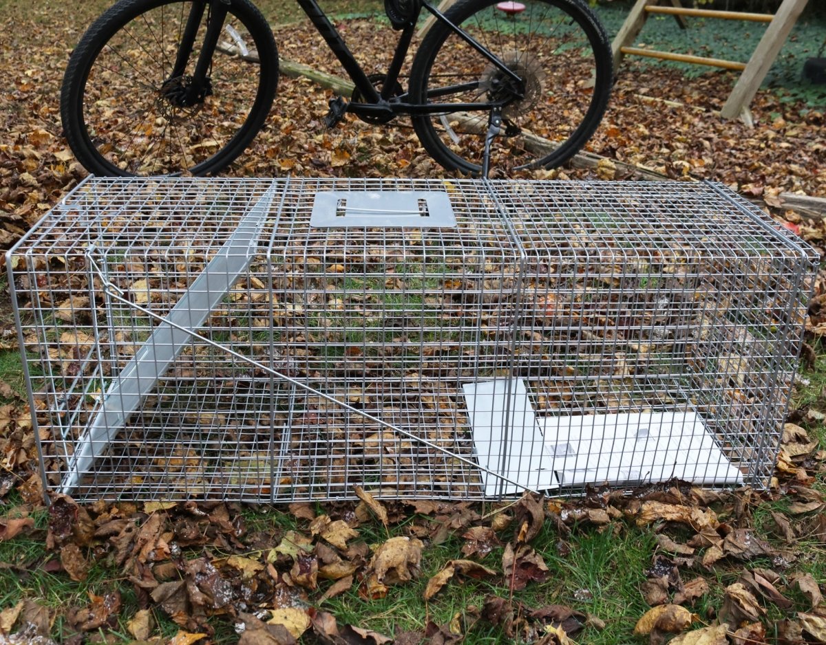 Heavy Duty Catch & Release Animal Trap - 42" x 15" x 15" (106.7 x 38.1 x 38.1 cm) - HomeDude OakHeavy Duty Catch & Release Animal Trap - 42" x 15" x 15" (106.7 x 38.1 x 38.1 cm)CATCH & RELEASE ANIMAL TRAPHomeDude Oak