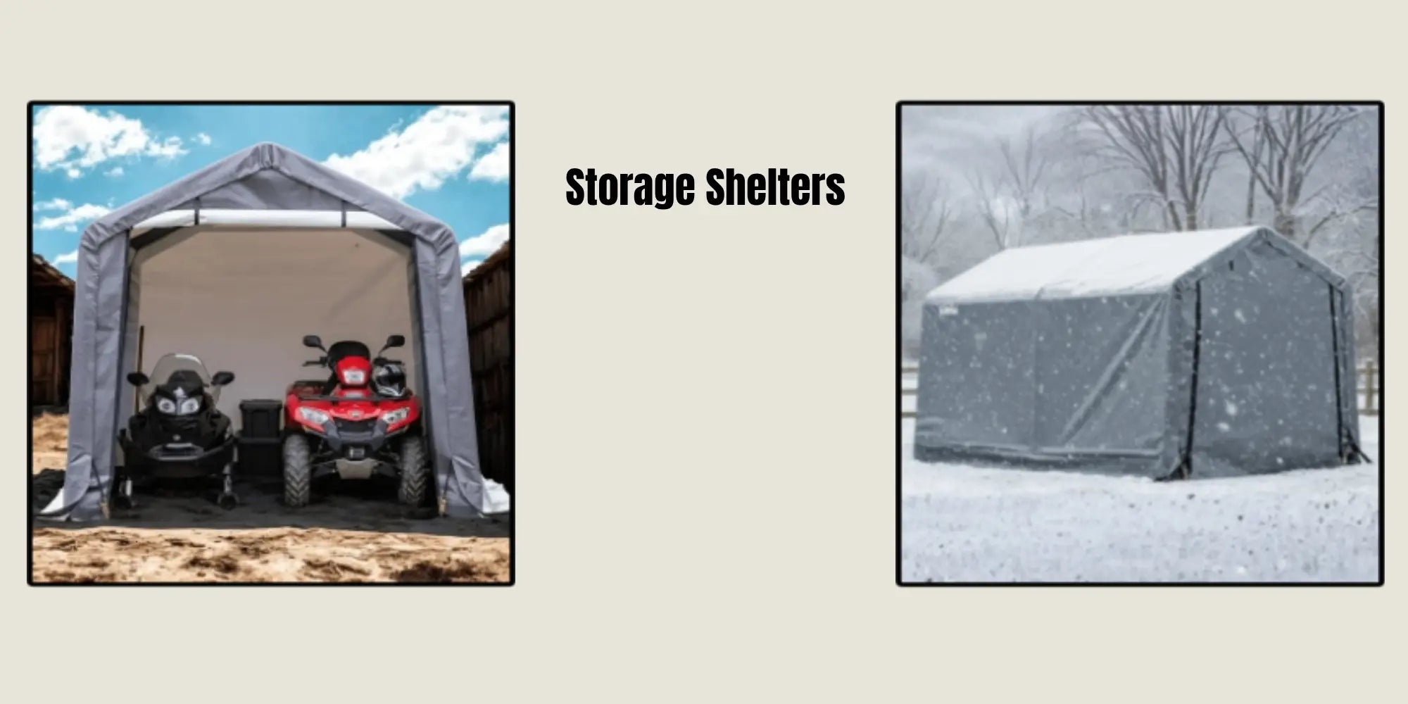 HomeDude outdoor storage shelters for bikes, tools, and seasonal equipment
