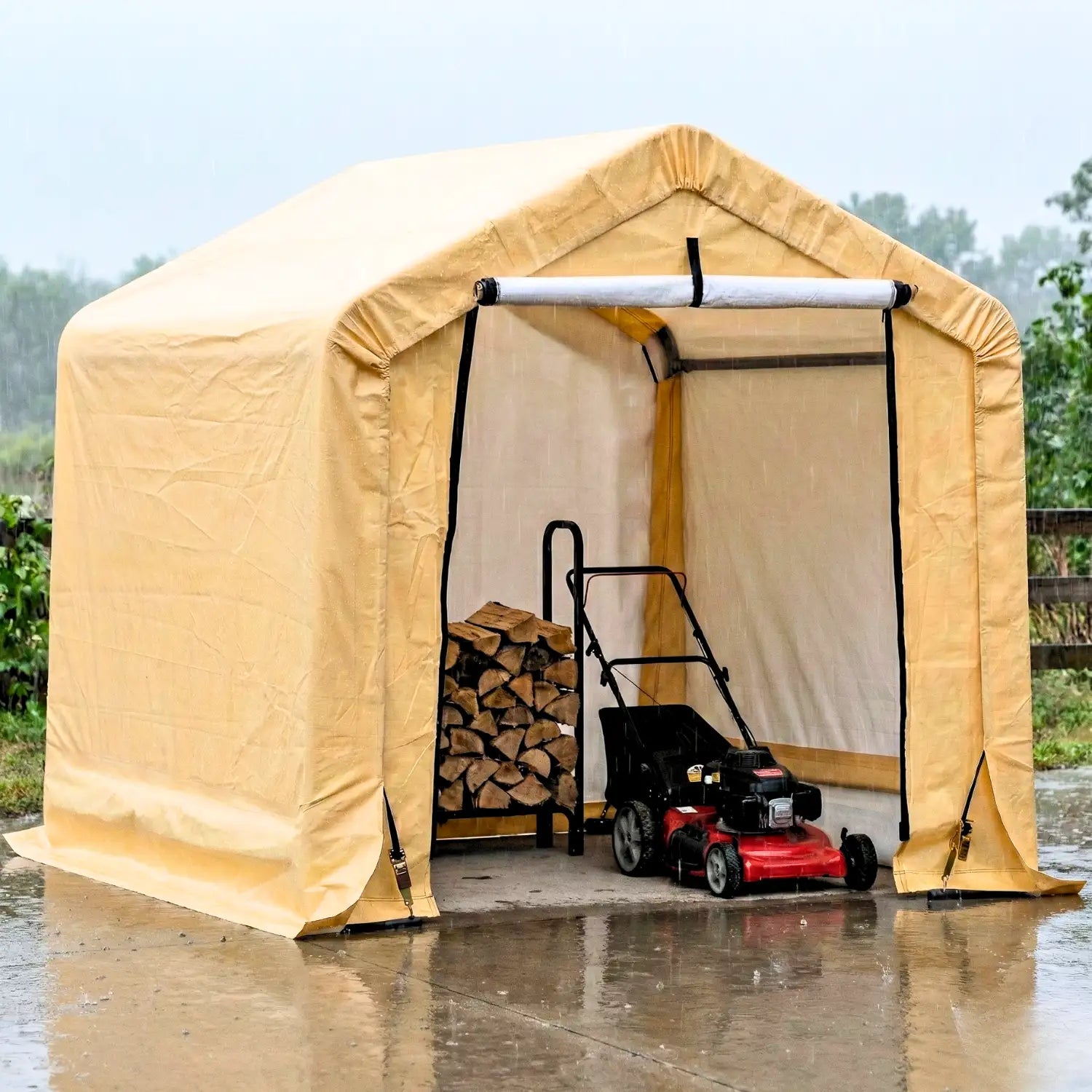 6x6 Fabric Storage Shed | Outdoor Storage Shelter