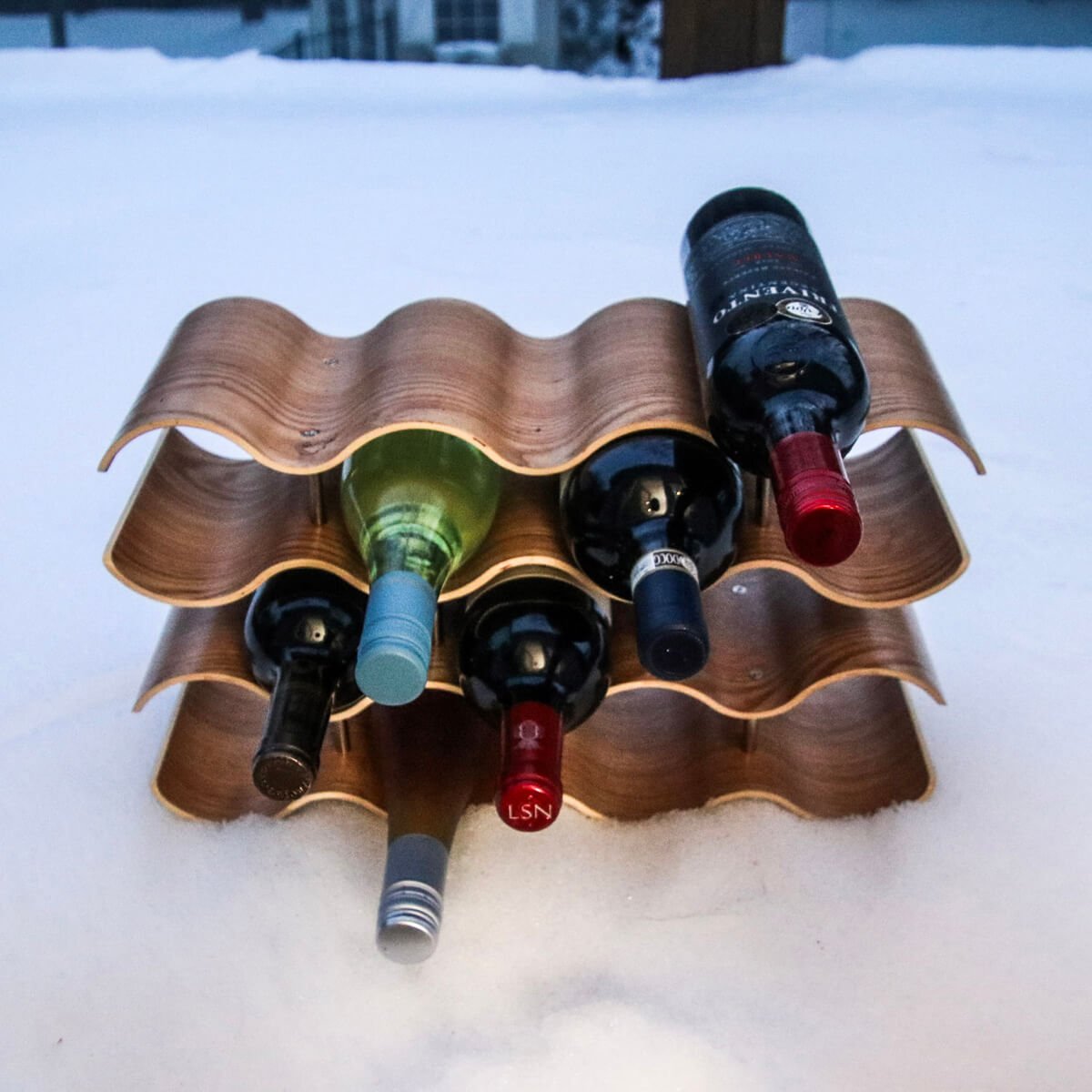 14 - Bottle Bamboo Wine Rack – 4 - Tier Stackable Freestanding Wine Storage | HomeDude - HomeDude14 - Bottle Bamboo Wine Rack – 4 - Tier Stackable Freestanding Wine Storage | HomeDudeWine Rack - 14 bottlesHomeDude