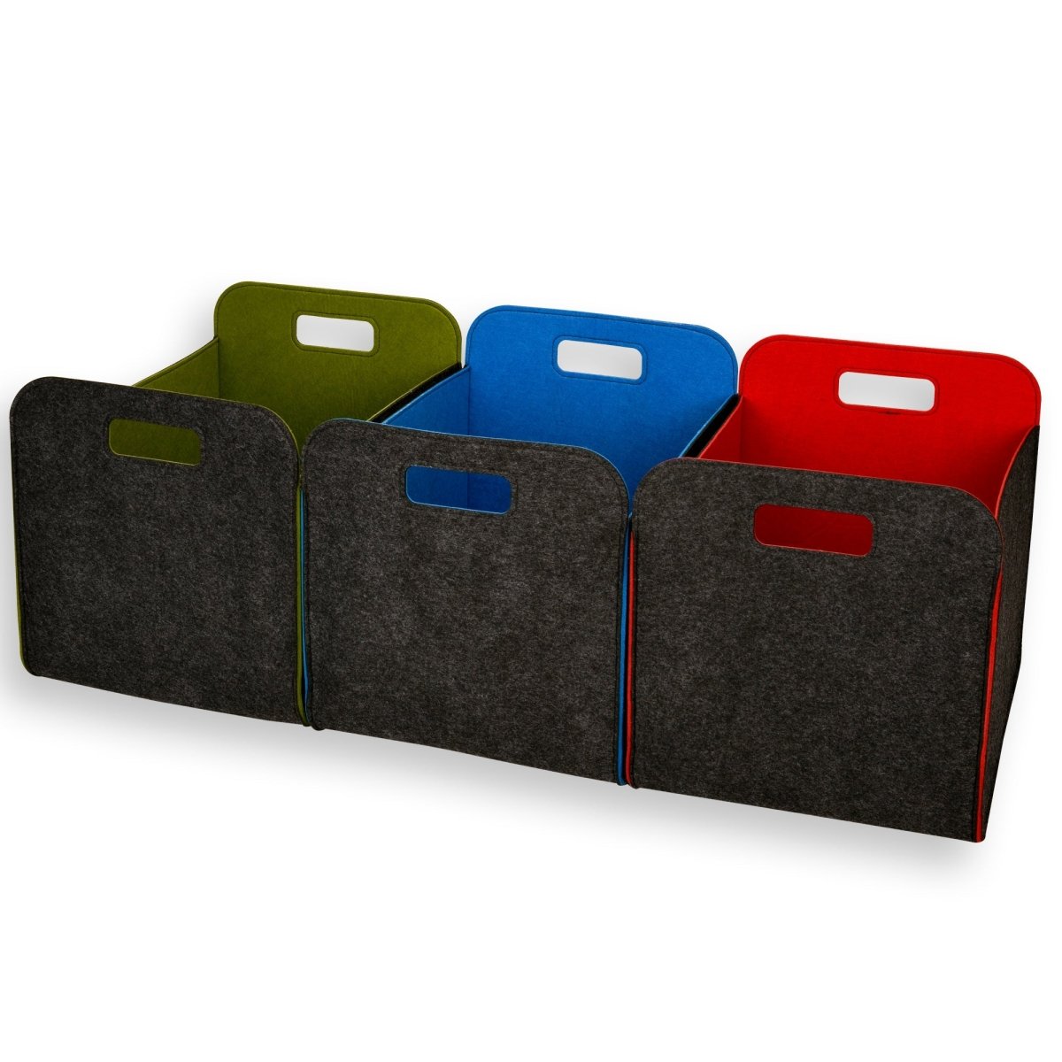 3 Pack of 42x30x30cm Felt Storage Basket - MIX - HomeDude Oak3 Pack of 42x30x30cm Felt Storage Basket - MIXFelt BasketHomeDude Oak