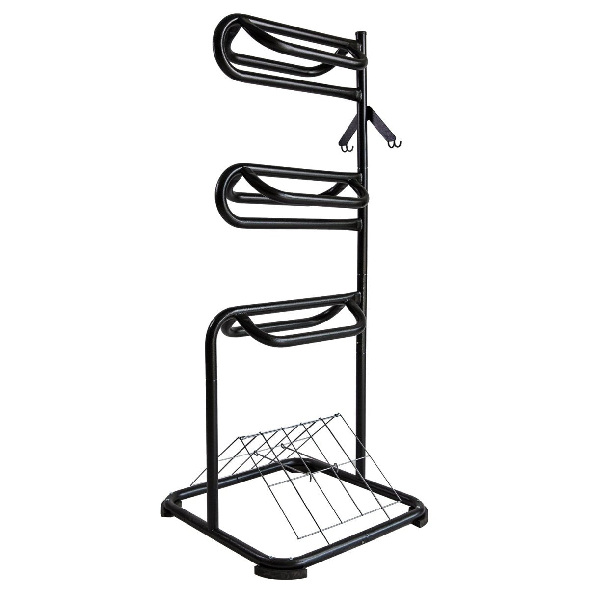 3 - Tier Freestanding Heavy Duty Saddle Rack - HomeDude Oak3 - Tier Freestanding Heavy Duty Saddle RackSaddle RackHomeDude Oak