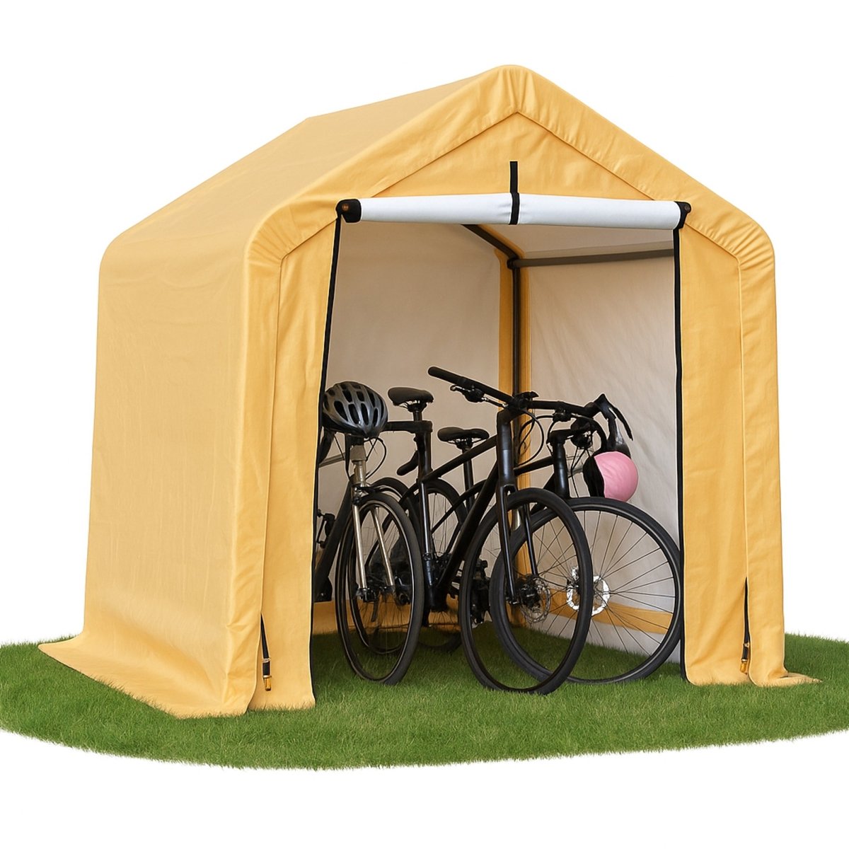 6.6 - ft Outdoor Shelter  Compact Utility Storage - HomeDude6.6 - ft Outdoor Shelter  Compact Utility StorageStorage ShedHomeDude