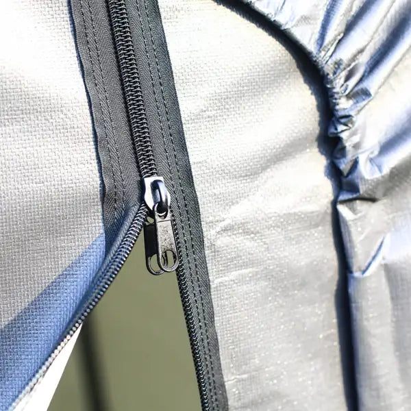 8×8 ft Outdoor Storage Shelter with Roll-Up Door – Heavy-Duty Steel Frame | HomeDude