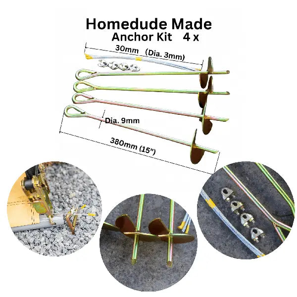 6×6 ft Outdoor Storage Shelter with Roll-Up Door – Compact Heavy-Duty Frame | HomeDude