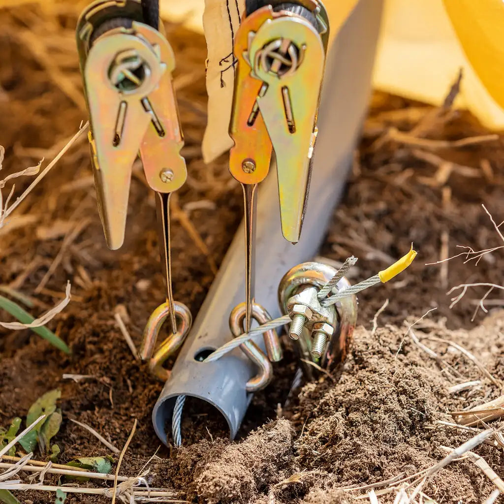 HomeDude 10x20 ft Heavy-Duty Winter Car Shelter – 195g Ripstop Tarp – Reinforced Rust-Proof Metal Structure with Long-Term Coverage Guarantee