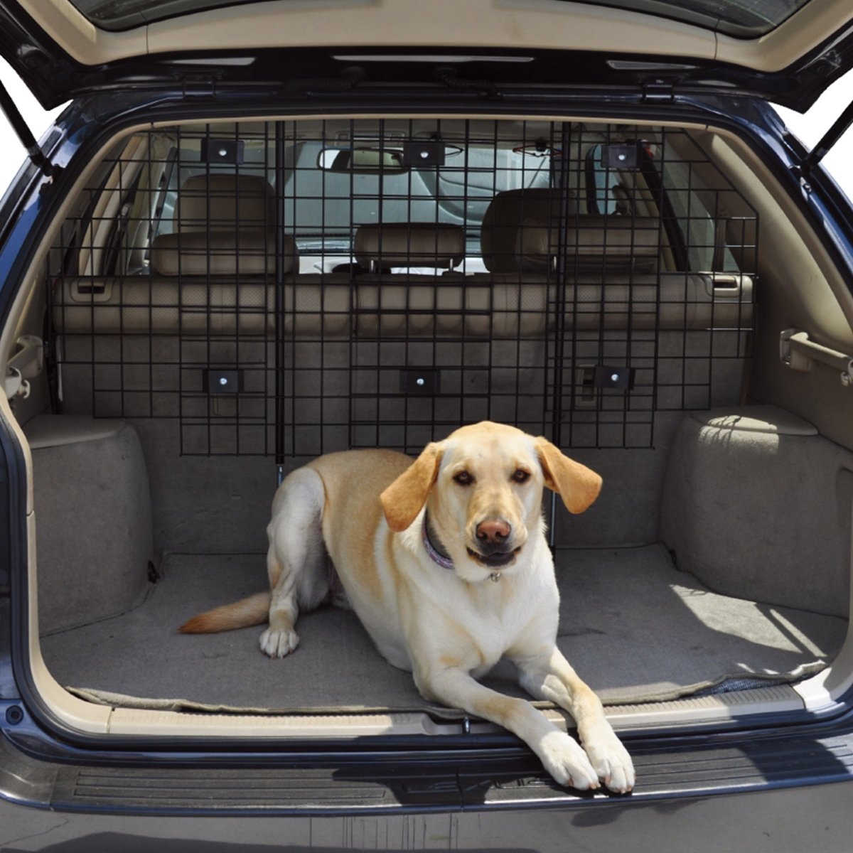 Adjustable Pet Barrier for Vehicles – Secure Cargo Area Divider - HomeDude OakAdjustable Pet Barrier for Vehicles – Secure Cargo Area DividerShelterHomeDude Oak
