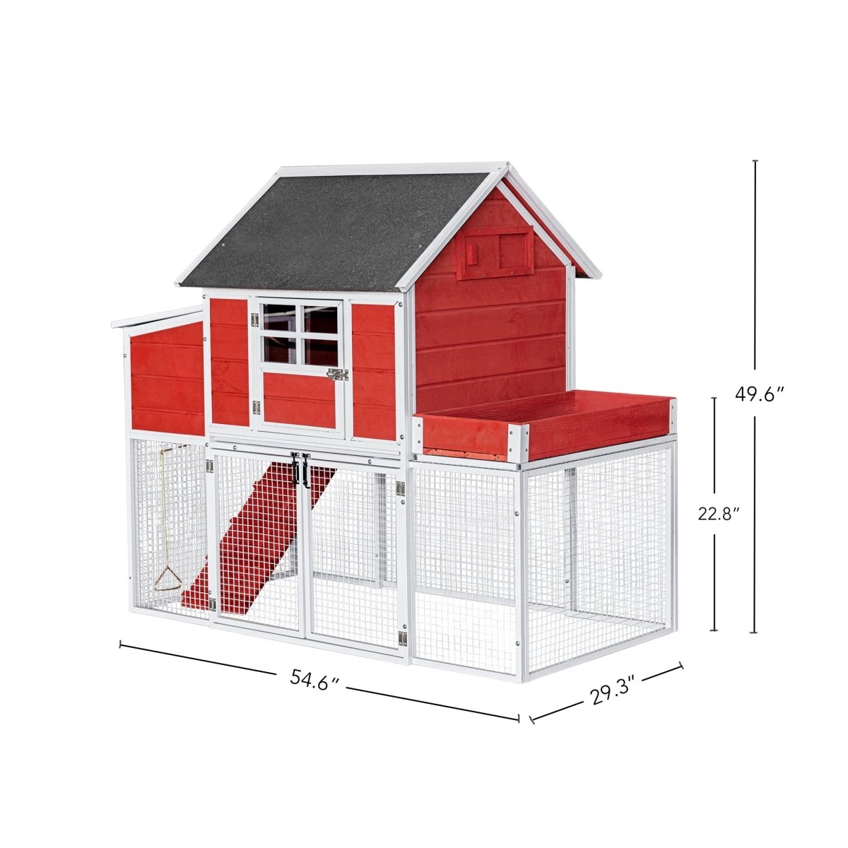 Elevated Chicken Coop with Planter Box and Secure Run - HomeDude OakElevated Chicken Coop with Planter Box and Secure RunShelterHomeDude Oak