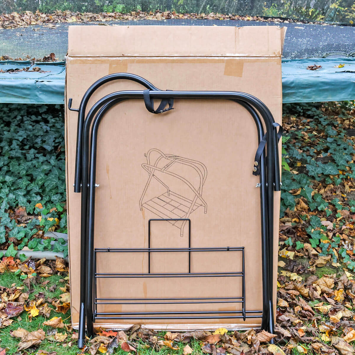 Foldable Horse Saddle Rack  Heavy - Duty Steel | Built - In Shelf | No Assembly - HomeDudeFoldable Horse Saddle Rack  Heavy - Duty Steel | Built - In Shelf | No AssemblyHorse Tack AccessoriesHomeDude