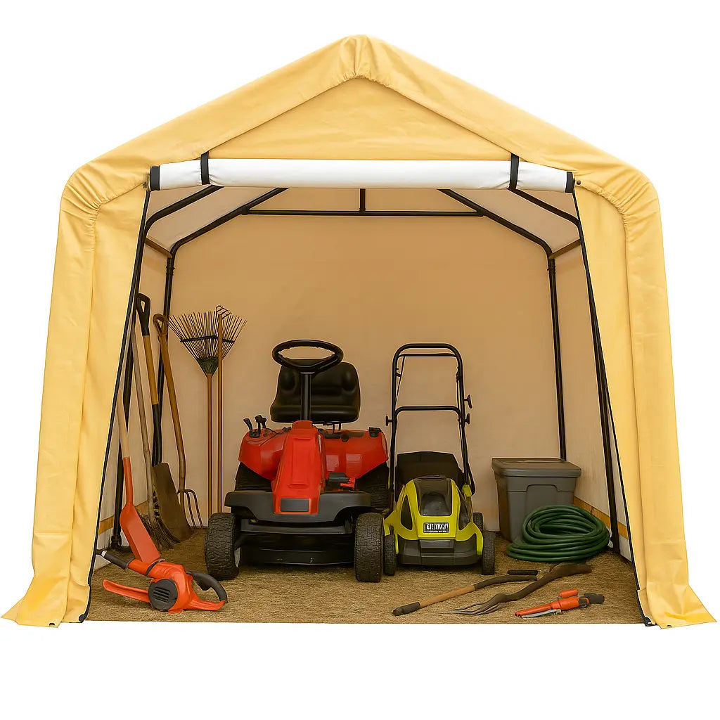 Portable Storage Shed-10x10'-Front view