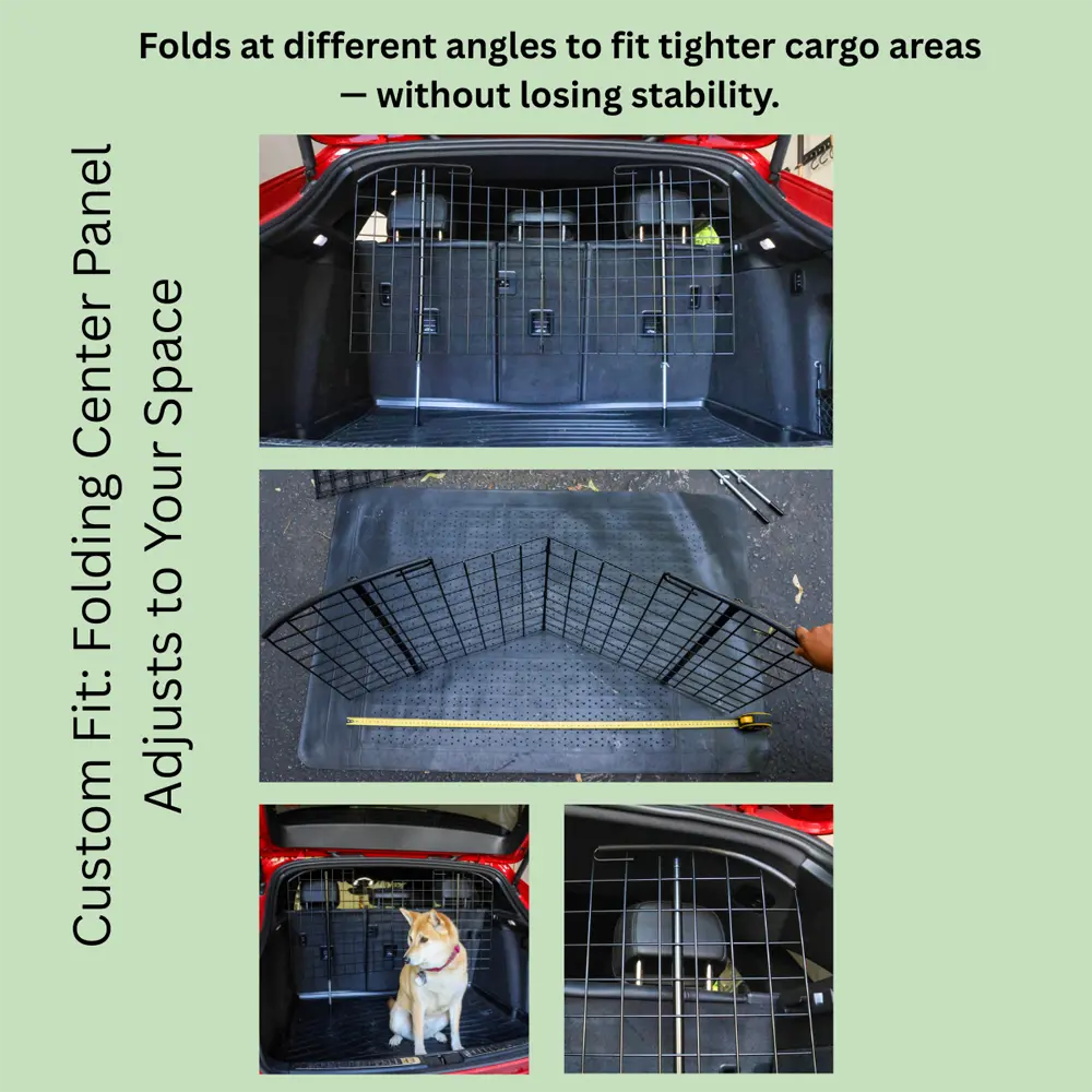 Collage showing a flexible using when space limited