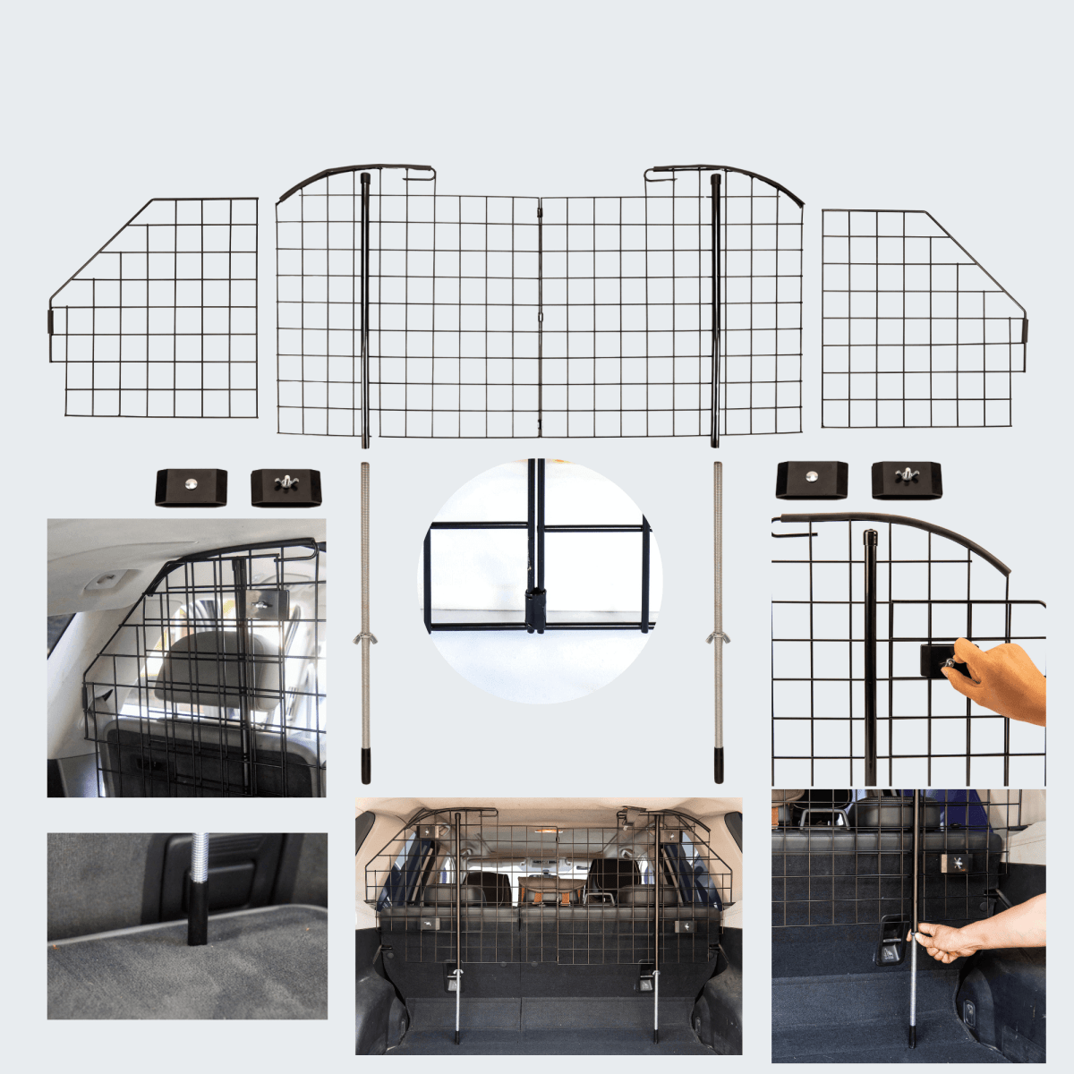 Pet Barrier for SUVs | Compact Mesh Design, Adjustable Fit | Homedude - HomeDudePet Barrier for SUVs | Compact Mesh Design, Adjustable Fit | HomedudeSUV Dog BarrierHomeDude